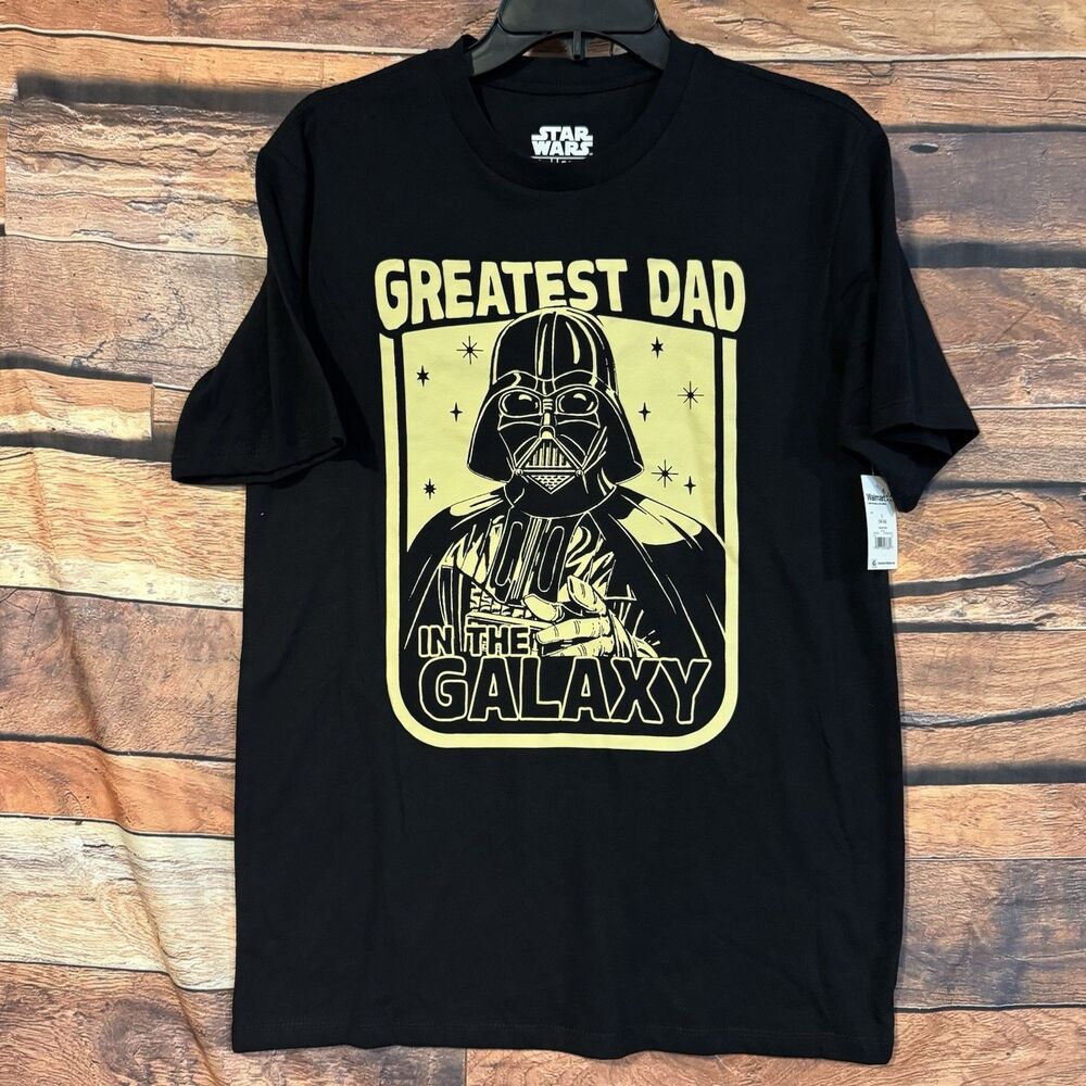 Star Wars Darth Vader Shirt Mens Small S Greatest Dad In The Galaxy NWT Mad Engi